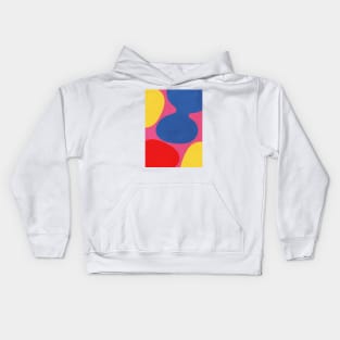 Retro Colorful Abstract Shapes Kids Hoodie